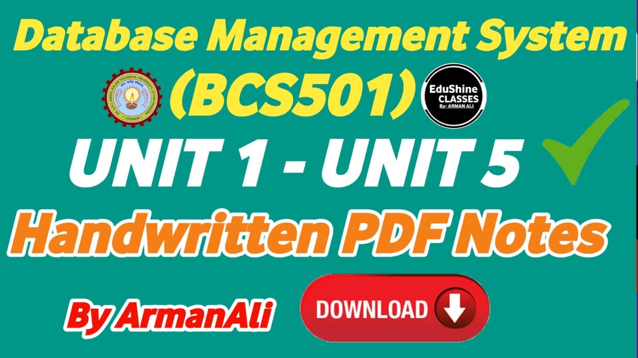 DBMS Notes