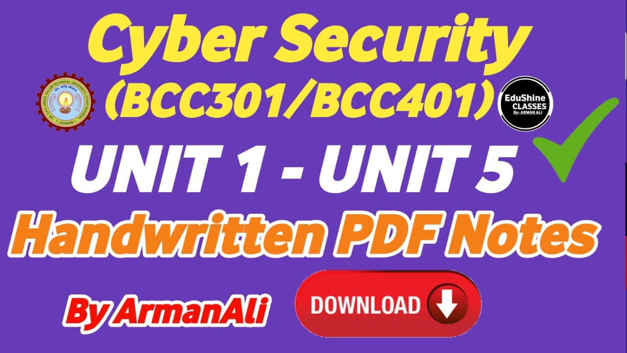Cyber Security Notes