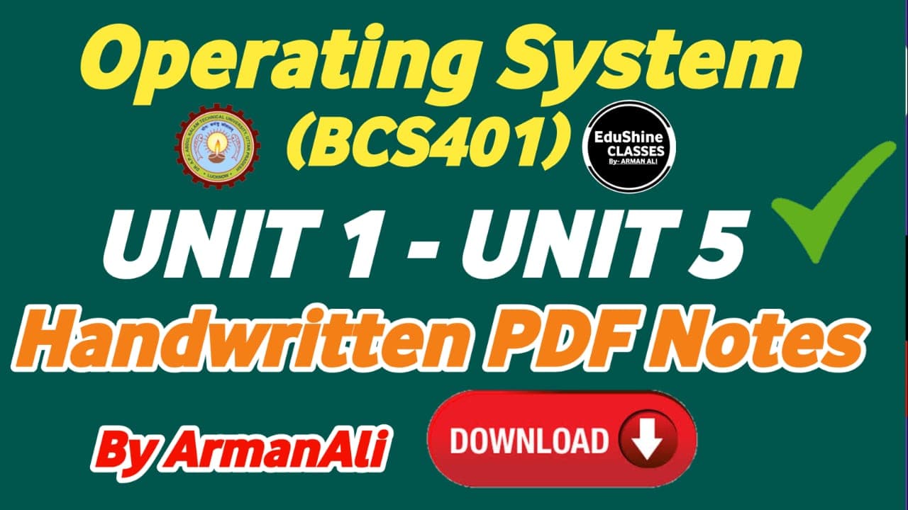 Operating System Notes
