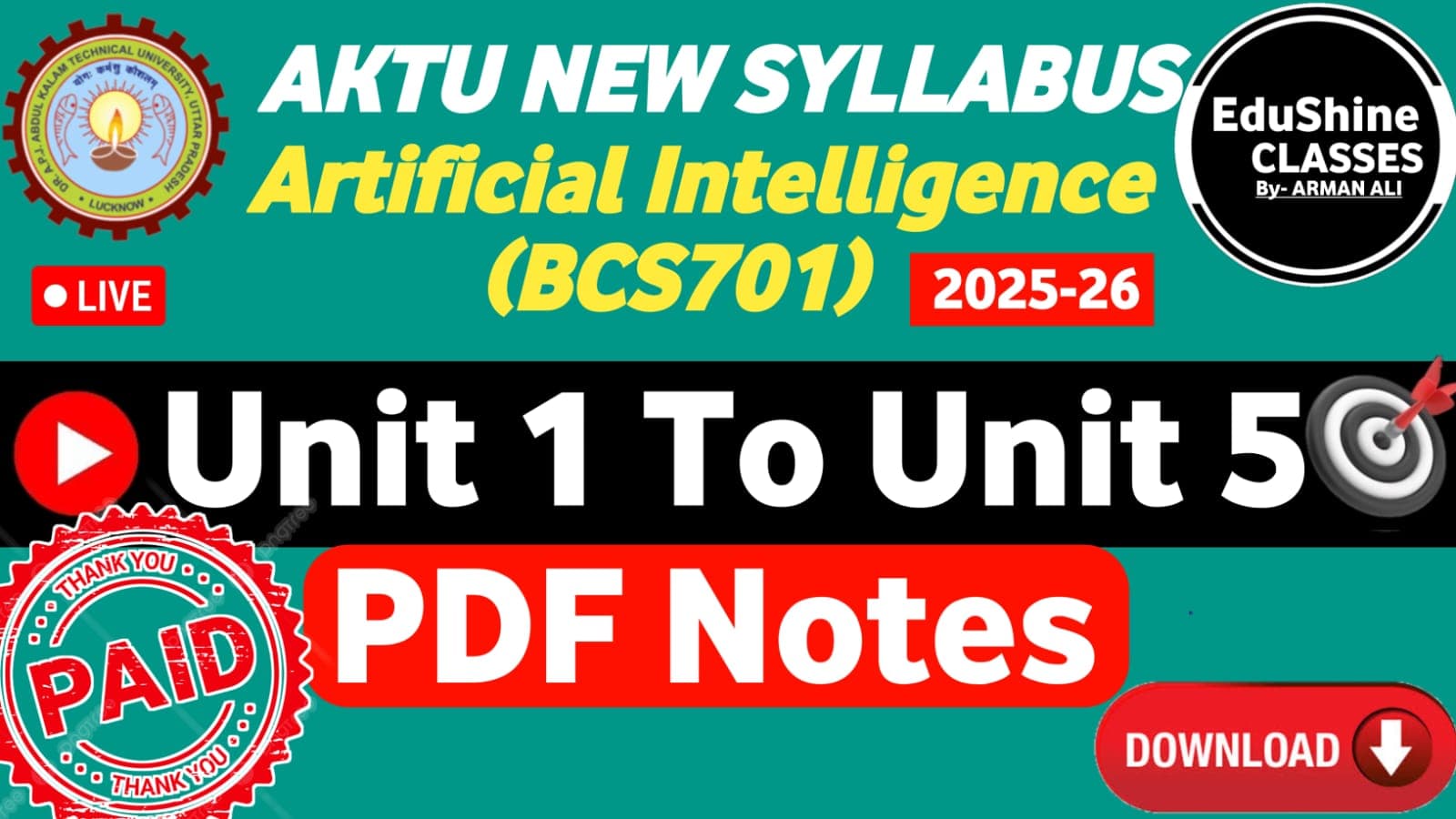 AI Complete Easy Notes